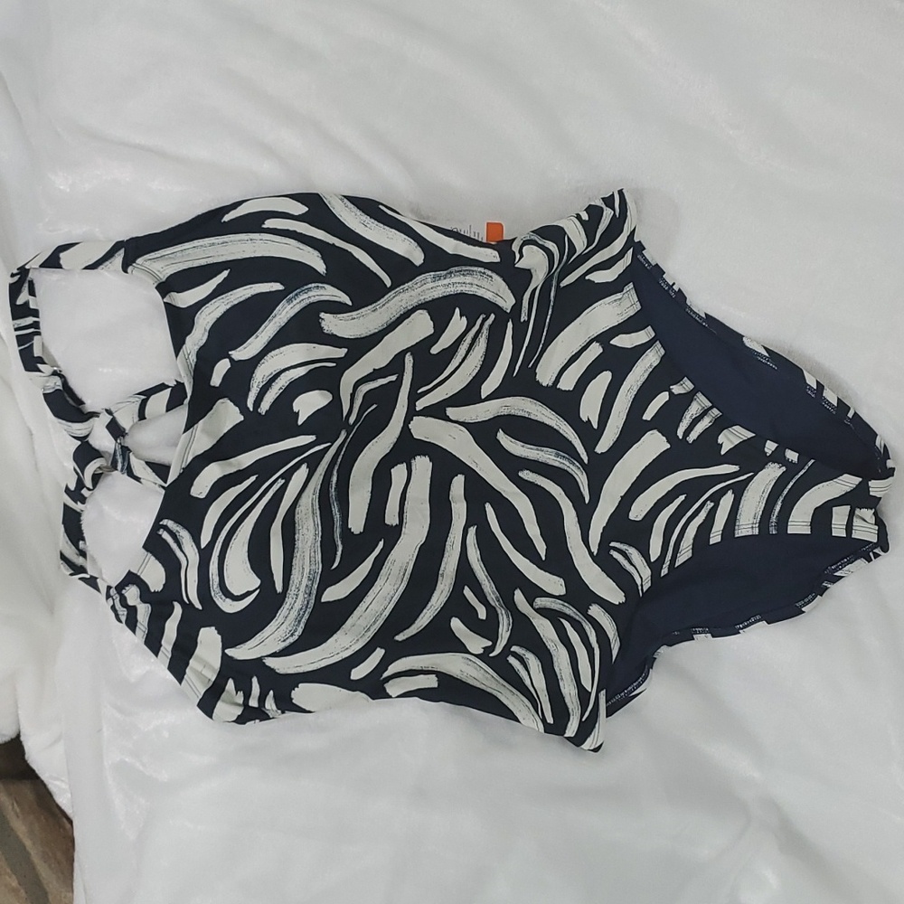 Nwt hurley blue white swimsuit XXL